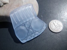 Sea Glass, Blue with a Beautiful Pressed Pattern