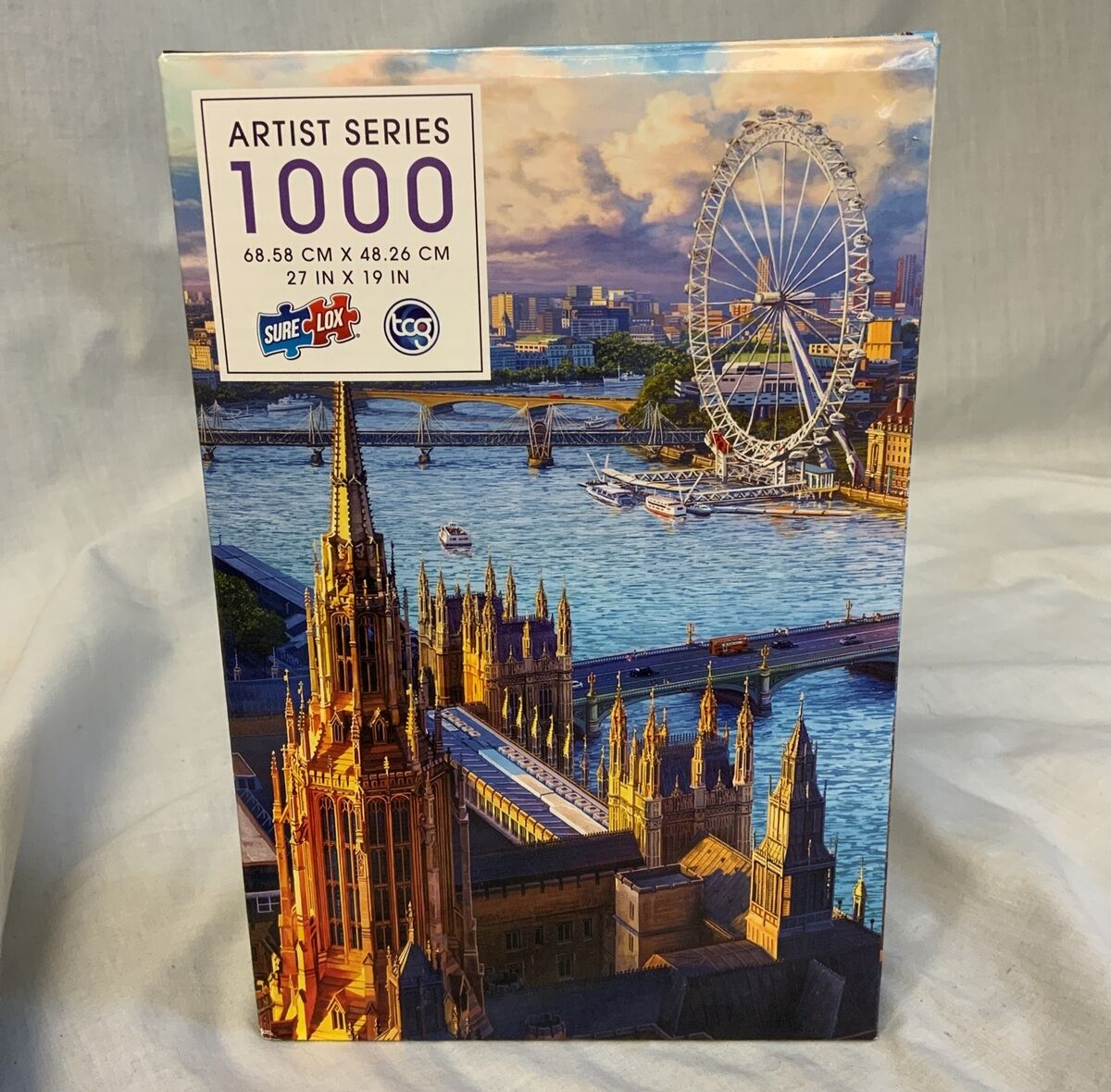 Sure Lox Artist Series Panorama of London 1000pc Puzzle COMPLETE