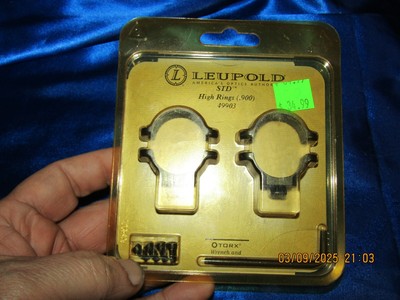 NEW Leupold STD Low Extension Scope Ring Set (.900) 49903!!