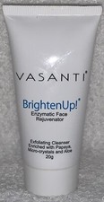 Vasanti BRIGHTENUP Enzymatic Face Rejuvenator Exfoliating Cleanser Aloe 20g New
