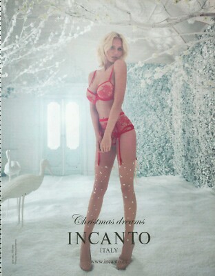 INCANTO Lingerie Magazine Print Ad Advert Bra Hosiery Underwear 2016