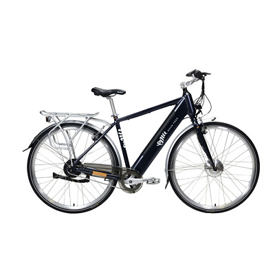 Emu Classic Crossbar Hybrid E-Bike Akku 700c Räder Marineblau