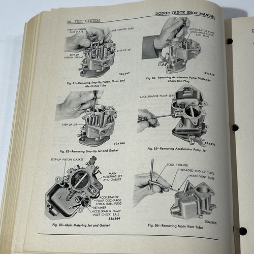 1955 Original Dodge Job Rated Truck Shop Manual Series C-1 D14691 And C-3 D15238 - Picture 14 of 24