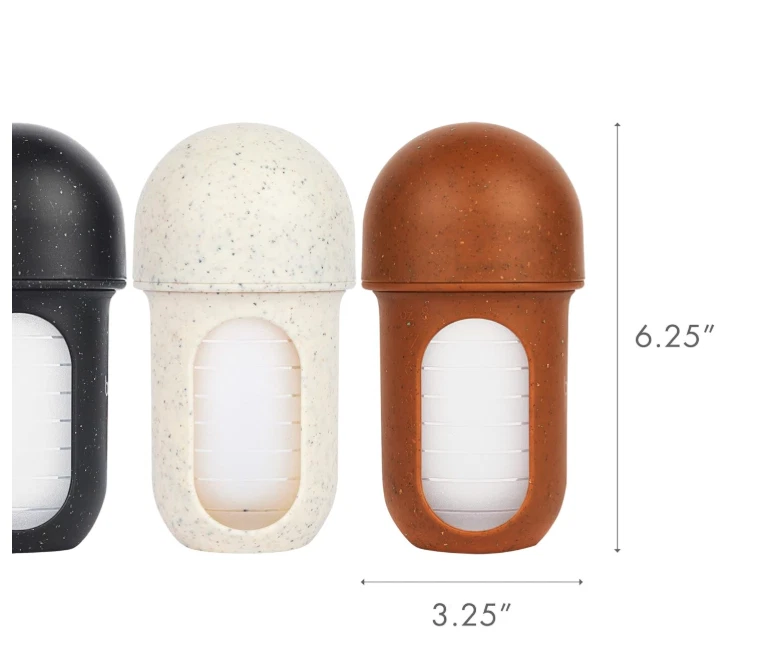 Boon Nursh, botella bolsa de silicona, mediana, 3 meses +, 3 botellas, 8 oz cada una Foto 2 de 4