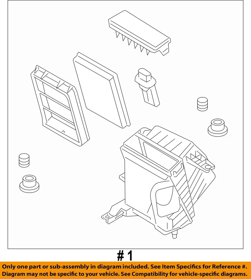 Б/у воздухоочиститель в сборе подходит: 2013 Nissan Rogue QR25DE 2,5 л от 1/11 класса A - Изображение 4 из 4