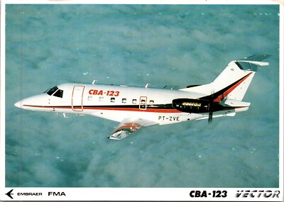 Postcard Vector CBA-123 FMA Embraer Aircraft Plane C92