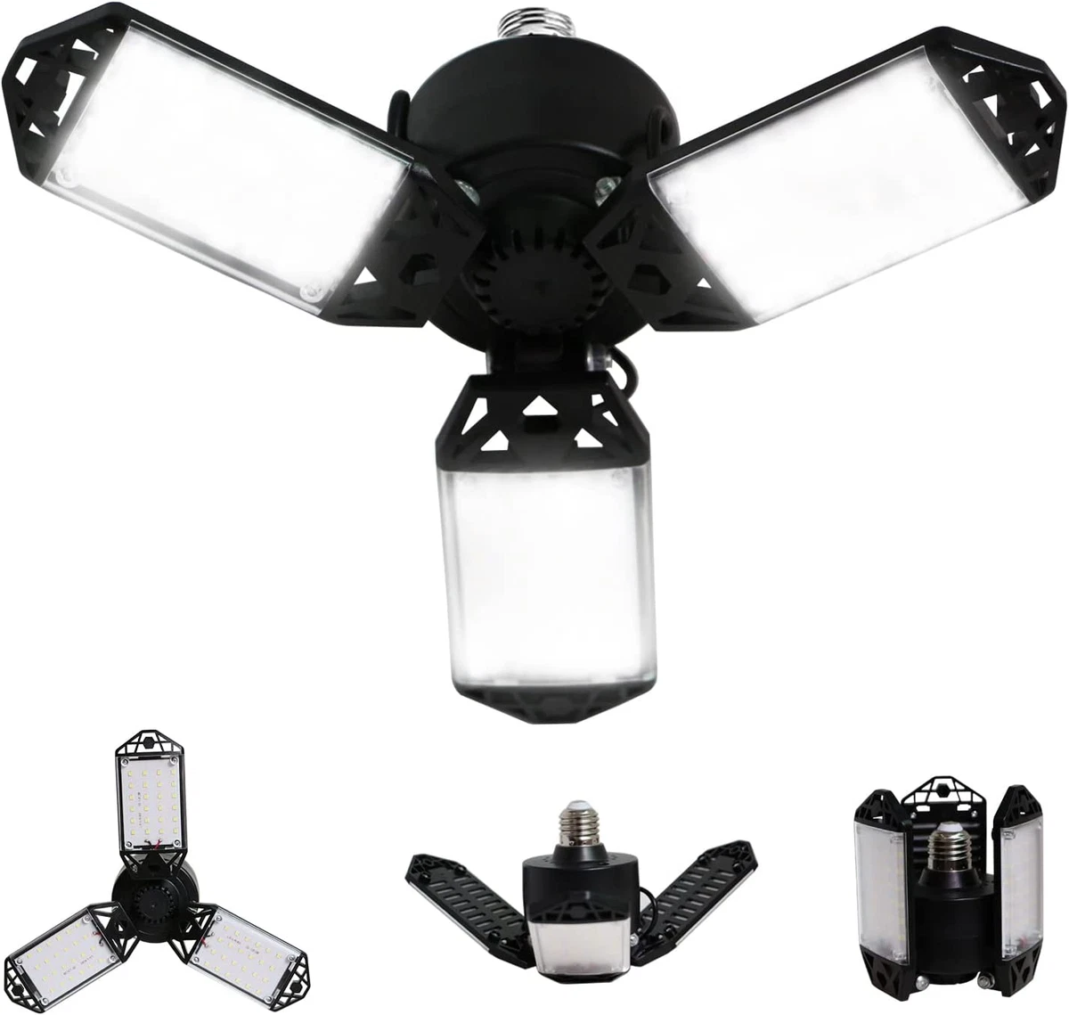 Strong Triburst Multi Directional 8000 Lumen Bright LED Garage