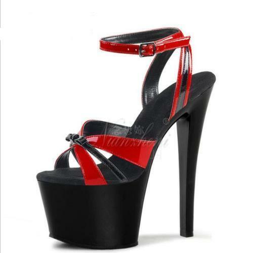 Mujeres Sexy Fiesta Romana Moda Verano Punta de Peep Moño Hebilla Correa Zapatos Sandalia - Imagen 12 de 24