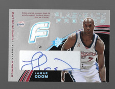 2002-03 Upper Deck Flash Back Fabrics Lamar Odom Jersey Auto