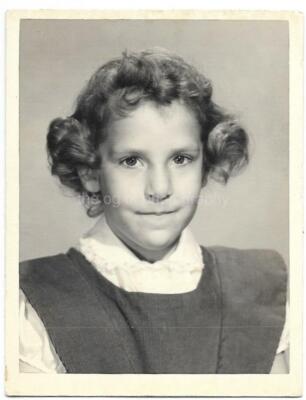 WHEN SHE WAS YOUNG Portrait GIRL Original FOUND PHOTO Black And White 39 52 N