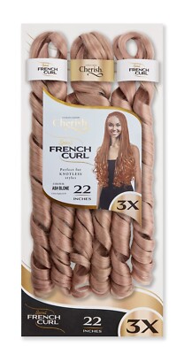 CHERISH SYNTHETISCHE LOCKIGE SPIRALE HAARVERLÄNGERUNG ZOPF - 3 x SPIRALE FRANZÖSISCHE LOCKE 22