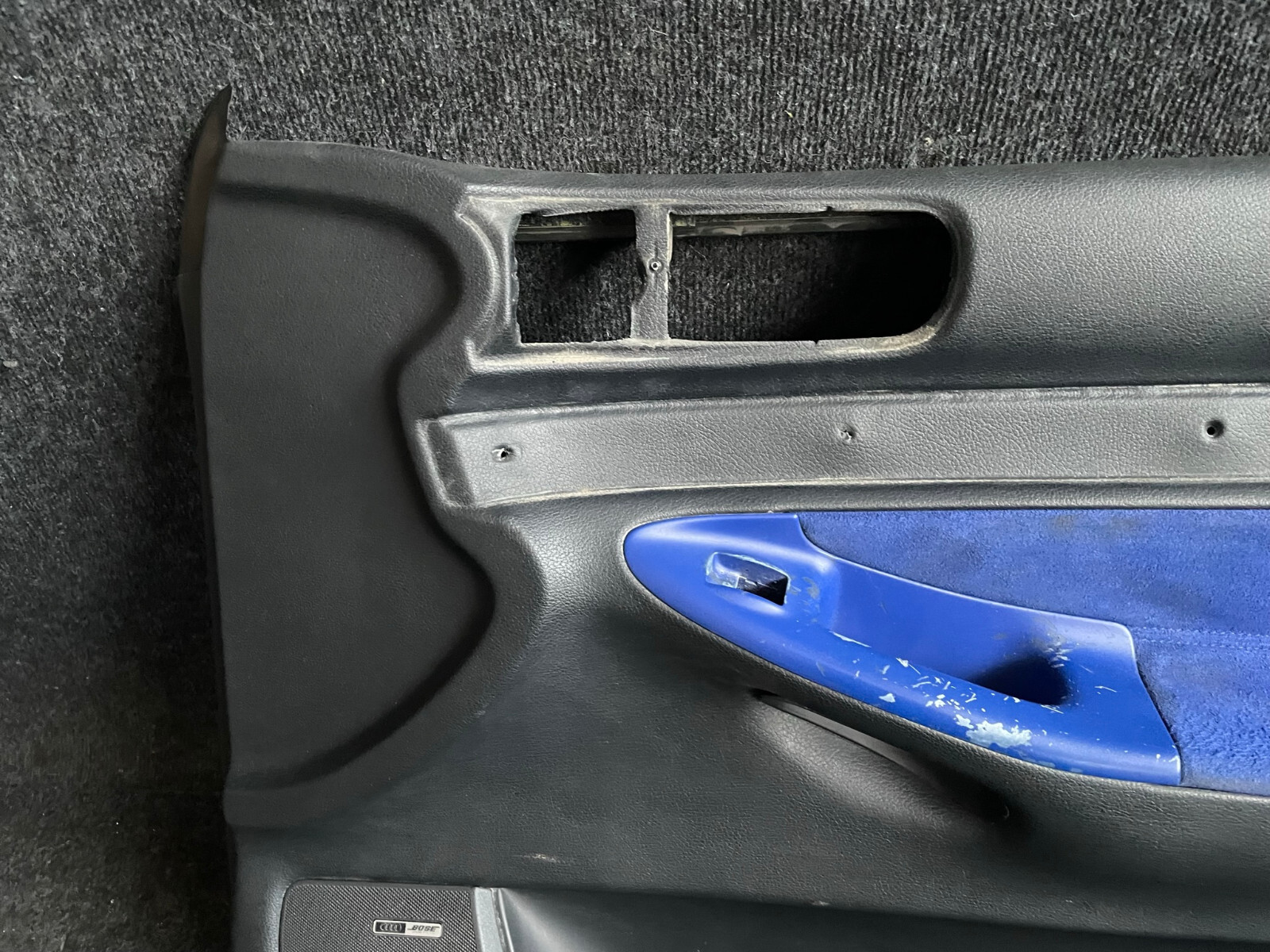 Türverkleidung vorne rechts Audi A4 S4 B5 Alcantara blau  