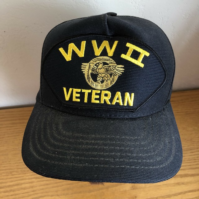 World War II Veteran Ball Cap Hat Official Military Headwear Eagle