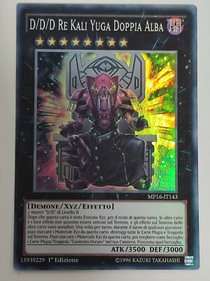 Yu-Gi-Oh! D/D/D König Kali Yuga Doppelaufgang SUPER RARE - Italienisch