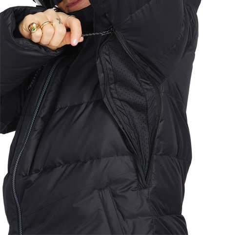 VOLCOM Women's LIFTED DOWN Hooded SNOW Jacket - BLK - Medium - NWT - Picture 6 of 11