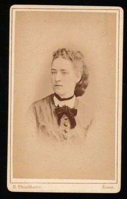 Fleischhauer CDV - Damenportrait - Essen um 1880