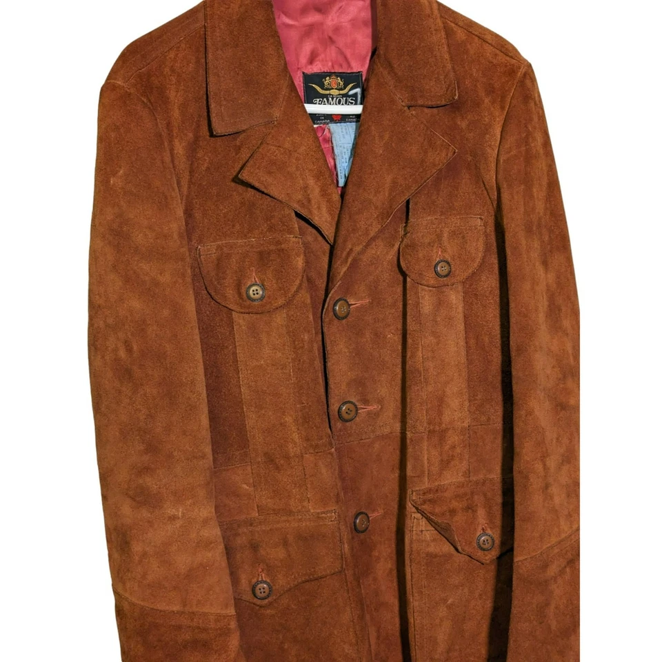 Famous Leather Garments chaqueta de gamuza para hombre hecha en Canadá - vintage Foto 2 de 4