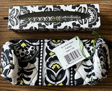 Vera Bradley Fanfare Ballpoint Black Ink Pen  On A Roll Pencil Case NWT