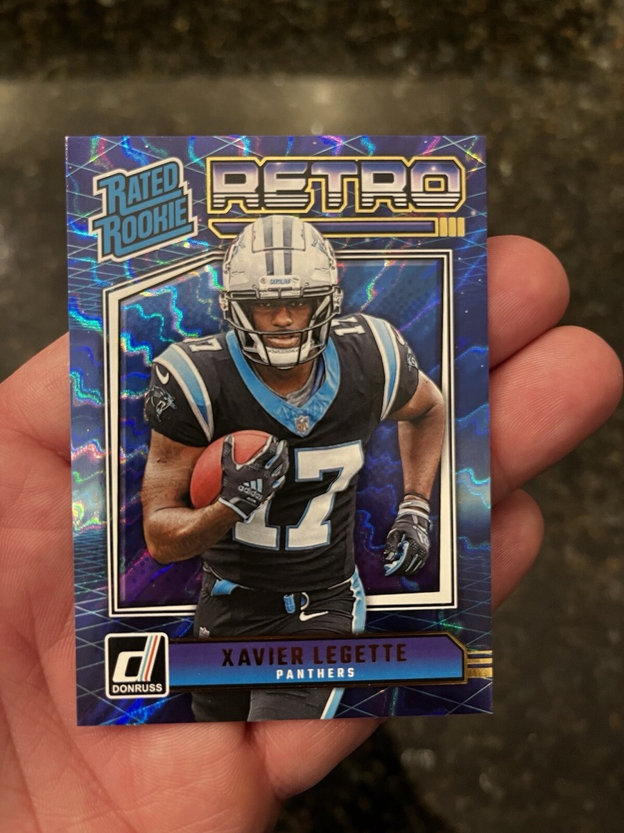 XAVIER LEGETTE PANINI 2024 DONRUSS RETRO #13 PANTHERS RATED ROOKIE