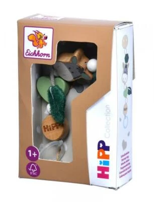 Eichhorn Baby Babywelt Holz HIPP Schnullerkette grün 100005860