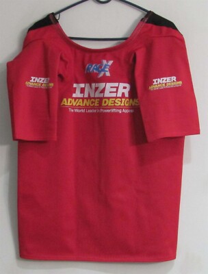 Inzer Rage X Bench Shirt 52 Red & Black w/Custom 1'' Scoop & H.D. Neck (LU)
