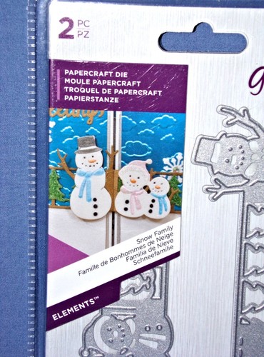 Gemini Elements Snow Family Wrap Around Dies for Gate Card A2 Belly Band Design - Picture 3 of 4