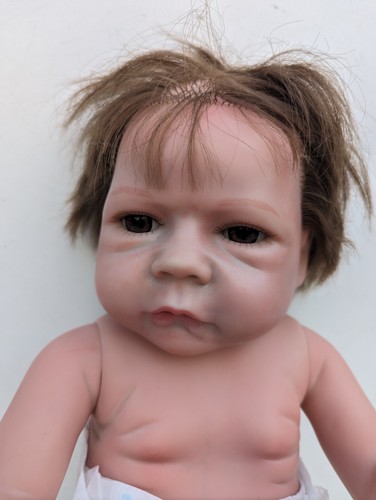 Reborn Silicone Baby Infant Doll Female Anatomically Correct In Nappy - Picture 2 of 6