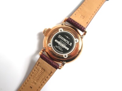 SHINOLA DETROIT The Runwell 41mm PVD Rose Gold case, blue dial