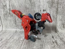 VTEC Switch & Go Dinosaurs Akuna The Velociraptor Red Transformer Toy Red Bike