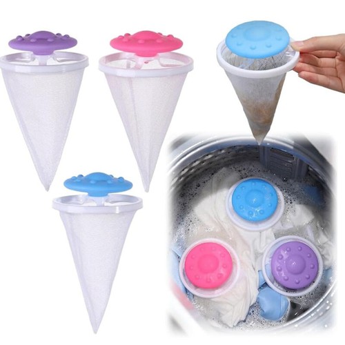 3-9Pcs Washing Machine Hair Filter Floating Pet Lint Hair Removal Catcher - Picture 4 of 13