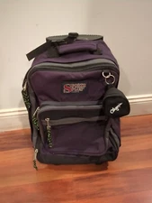 Vintage Olympia Sports Plus  Rolling Backpack Carryon Bag Luggage America Inc