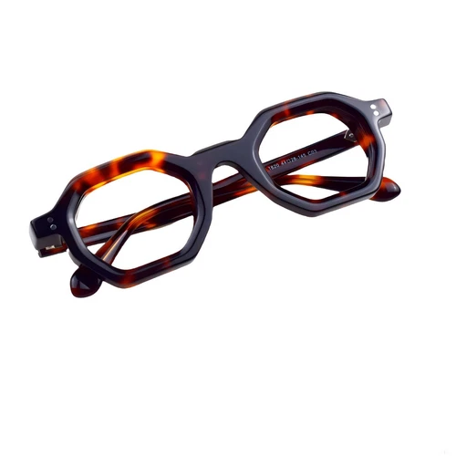 Acetat Vintage Brille quadratisch Männer Frauen klare Gläser Retro Brille Gestell - Bild 46 von 51