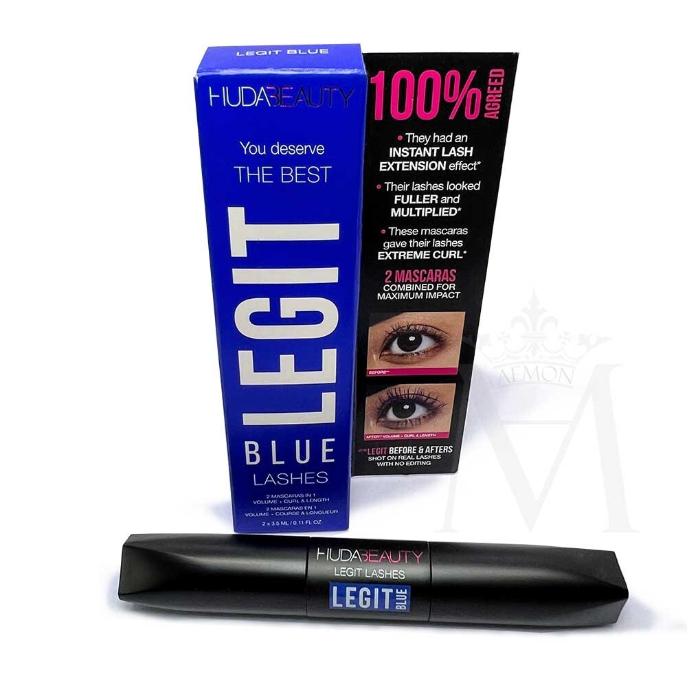Huda Beauty Legit Lashes 2 Mascaras In 1 Volume | Curl & Length