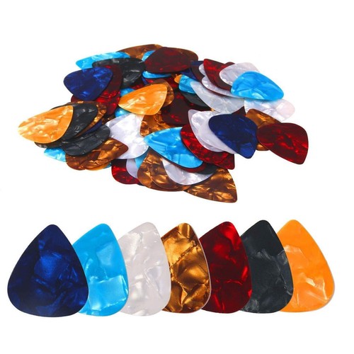 20PCS Multicolour Celluloid Acoustic Electric Guitar Picks Plectrums AU Stock - Picture 7 of 18