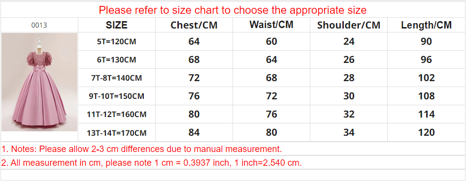 prom dress size chart Size Charts Glass Slipper Formals