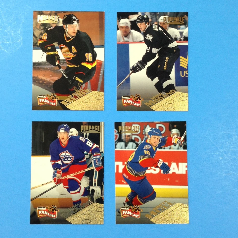 1995-96 Pinnacle Fantasy #12 #14 #15 #24 Hull Bure Selanne Modano U-PICK Card - Image 2 of 3