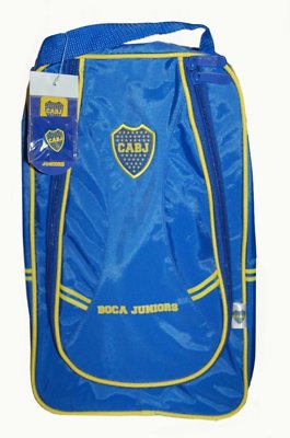 CABJ Boca Juniors Futbol Soccer Blue Zipper Shoe Bag - Blue