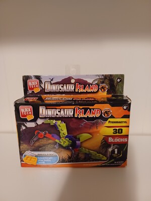 Block Tech Building Block Sets Dinosaur Island Pterodactyl Toy 30 Pieces
