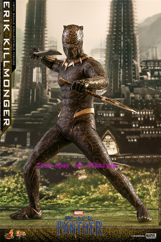 Perfect Hot Toys Mms471 1/6 Black Panther Erik Killmonger