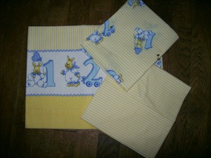 Parure De Berceau Bebe Drap Plat Taie D Oreiller 2 Drap Housse Ebay