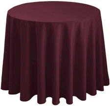 Christmas Round Tablecloth 120 Inch - Waterproof Stain Resistant Spillproof P...