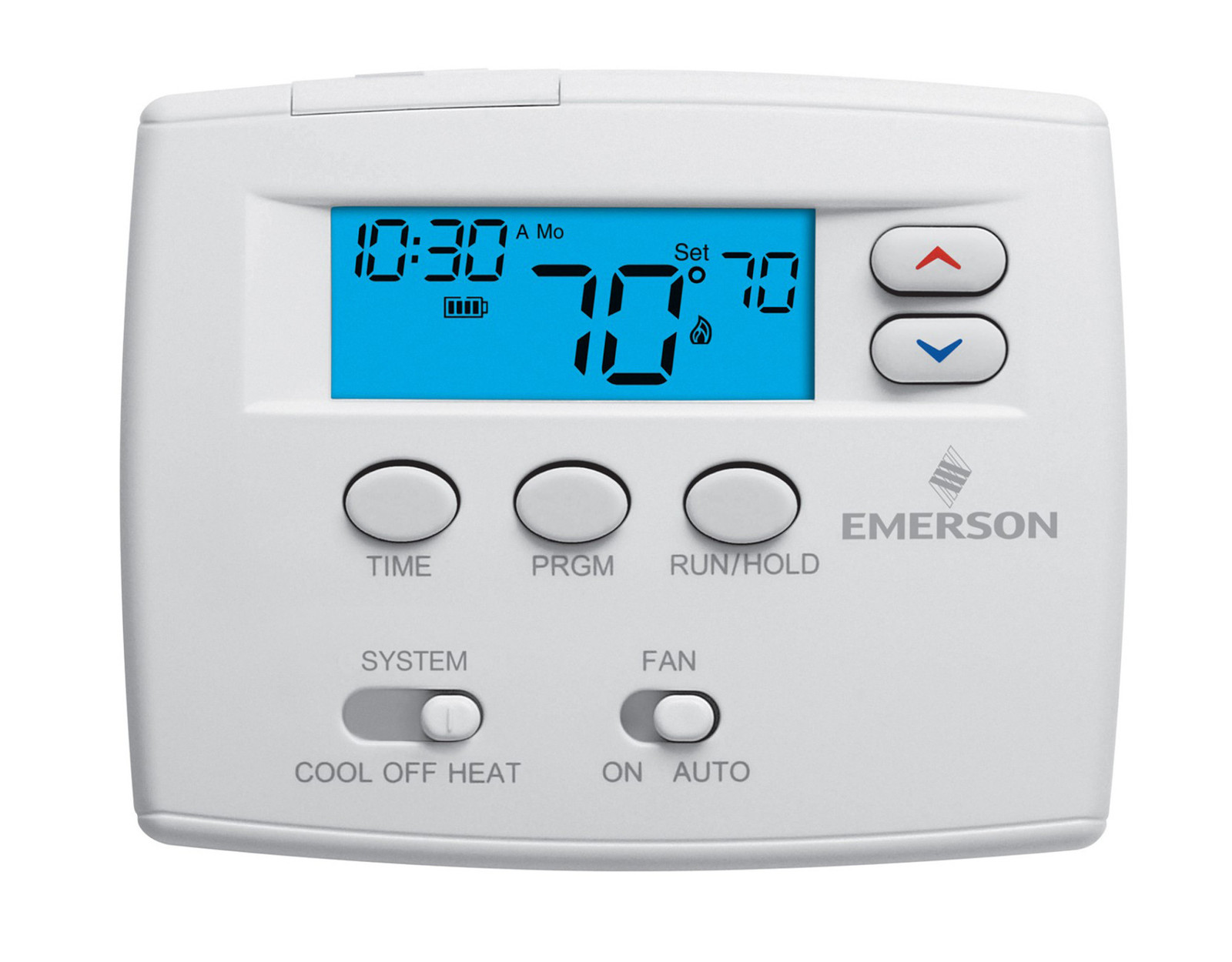 White-Rodgers 1F80-0261 White 5 Day Programmable Digital Thermostat
