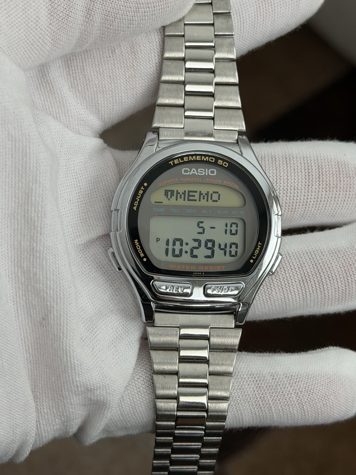 Rare Vintage Casio Data Bank Telememo 50 DB-560 Men’s Digital Watch JDM 1980s