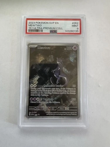 2023 Pokemon SVP EN #52 Mewtwo Black Star Promo  Ultra Premium collection PSA 9