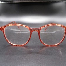 Vintage Style Eyeglass Frames Reddish Brown Tortoise Pattern Full Rim Glasses