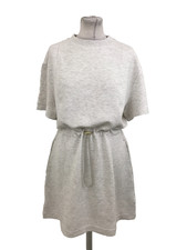 Varley Women's Dress Size S Ivory Marl Belted Pockets Stretchy Soft Pullover New