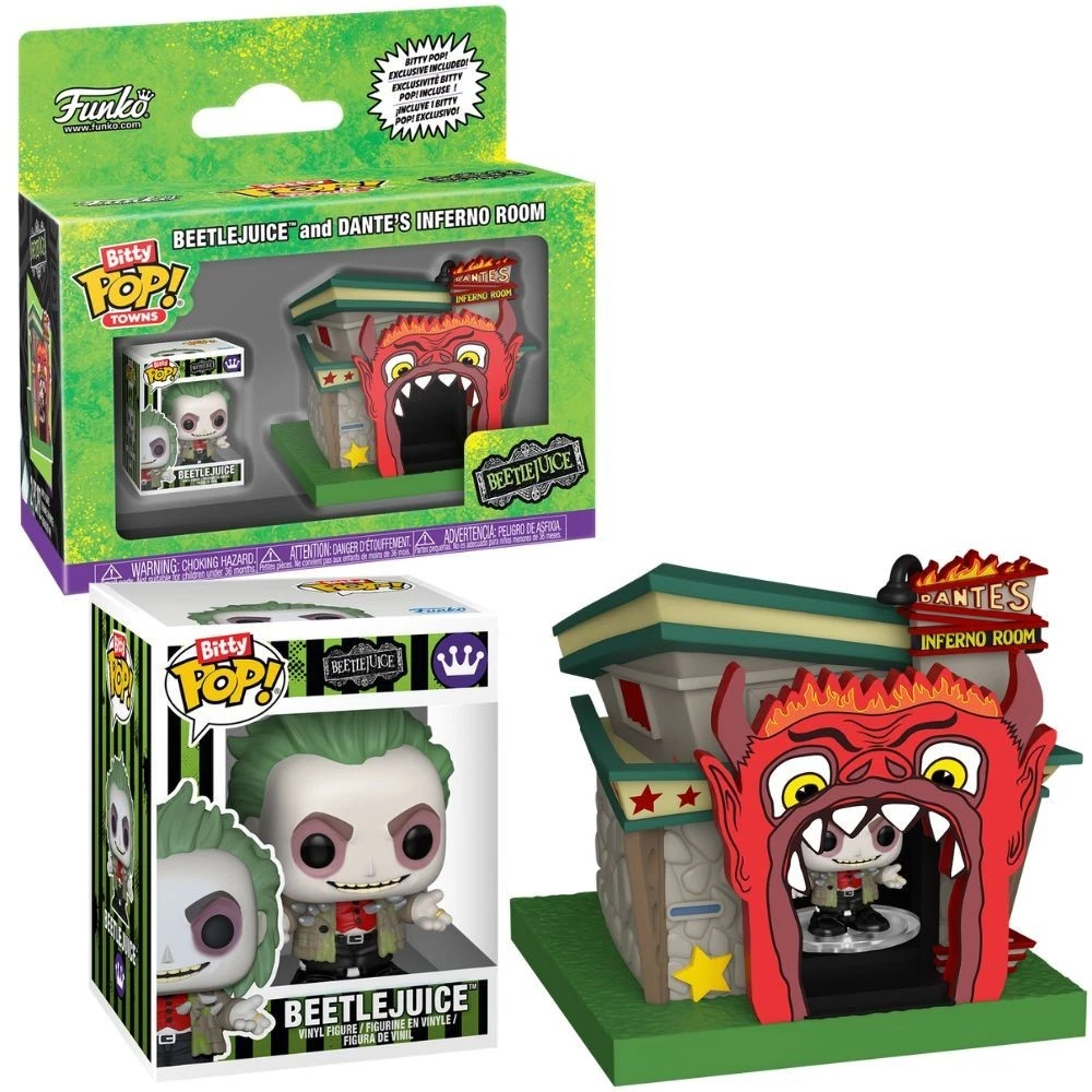 Funko Pop! Bitty Town: Beetlejuice and Dantes Infernal Room Vinyl