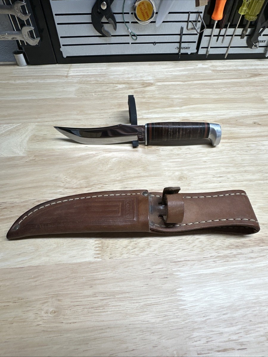 Case XX 323-5 SS Hunting Knife Leather Sheath USA 5