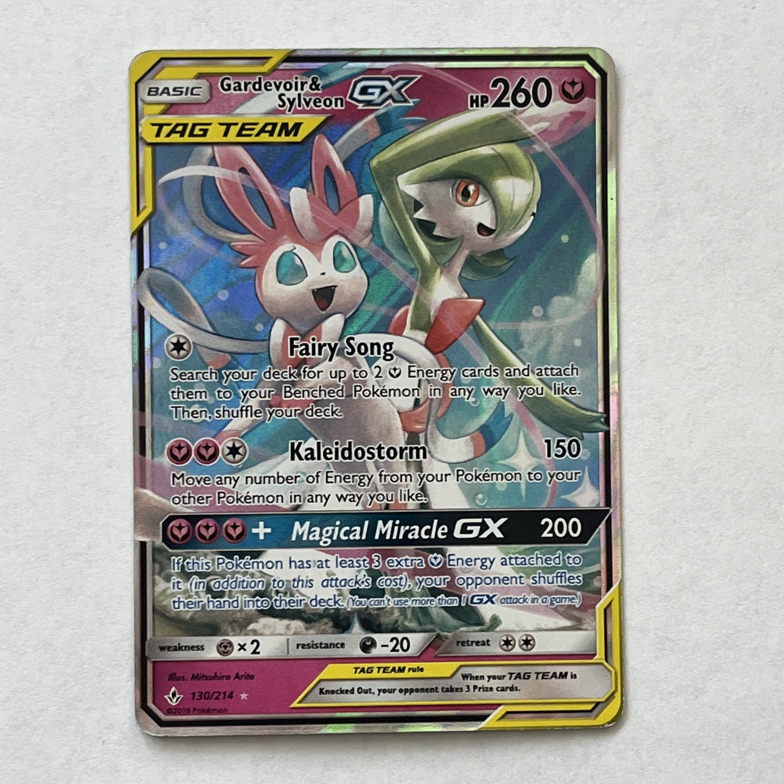 Gardevoir & Sylveon GX 130/214 Sm-Unbroken Bonds Holo