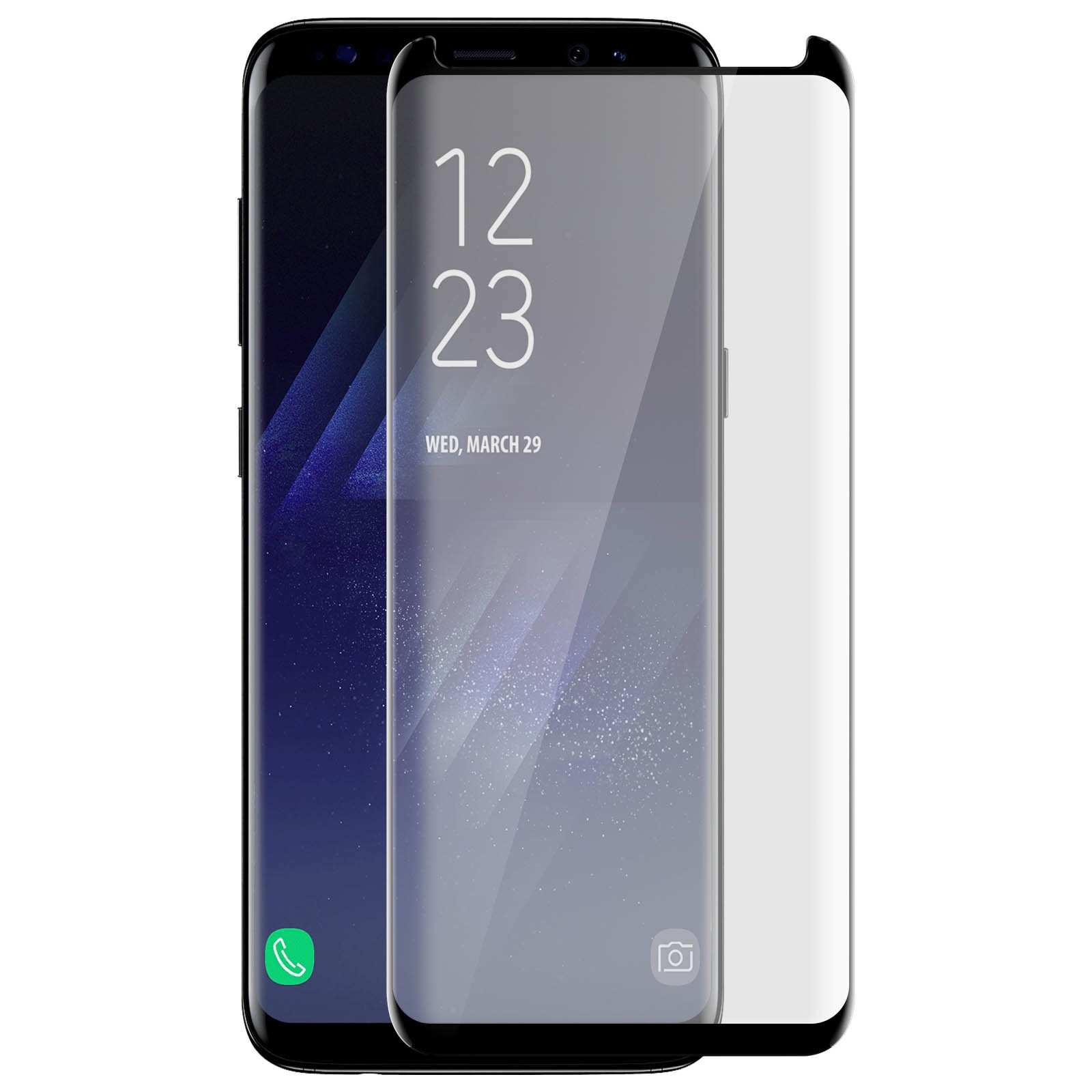 Verre trempé Galaxy S8 anti rayures pour protéger l'écran des chutes